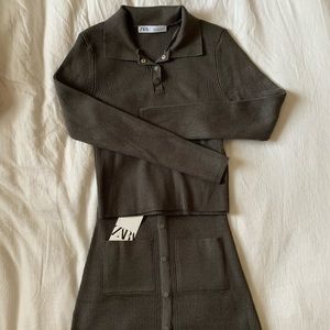 A matching knit set from Zara